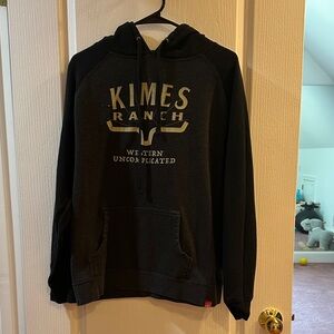 Kimes Ranch Black and Gold Hoodie unisex